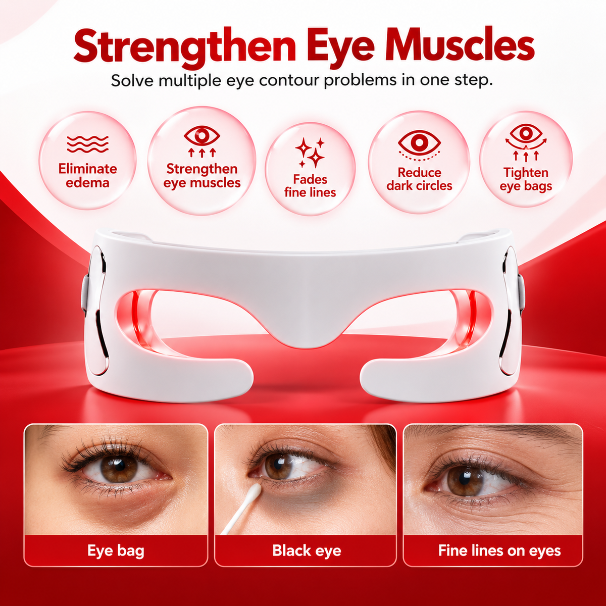 Begelin LumaEye Red Light Therapy Eye Mask