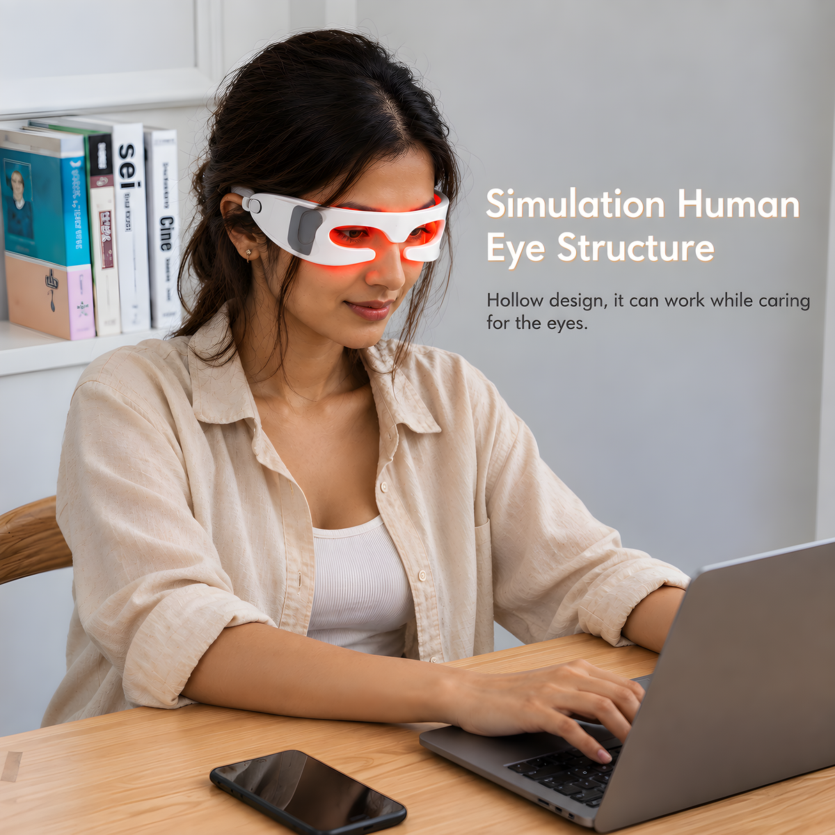 Begelin LumaEye Red Light Therapy Eye Mask